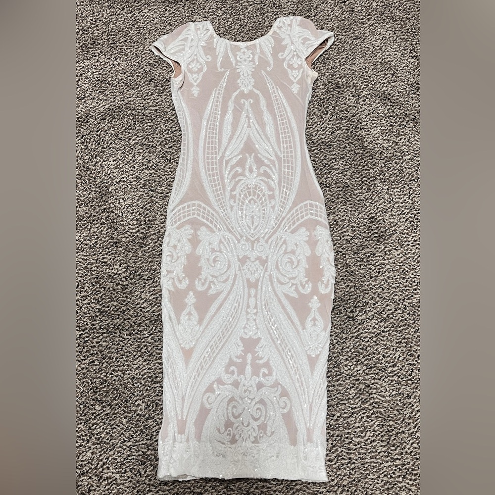 Dress the Population White Lace Dress